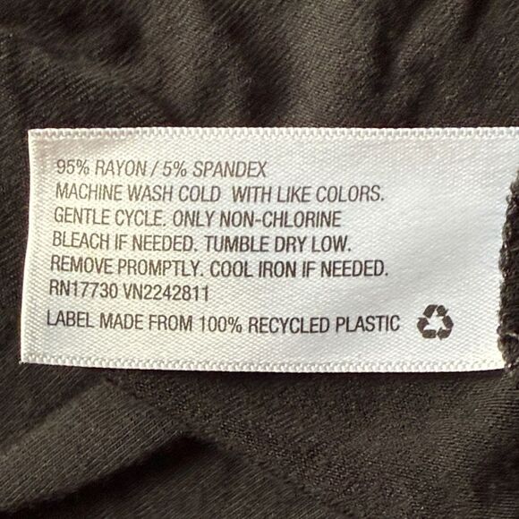 Mossimo Supply Co. Black Short Sleeve Tee Shirt Dress Size XS - Picture 6 of 7